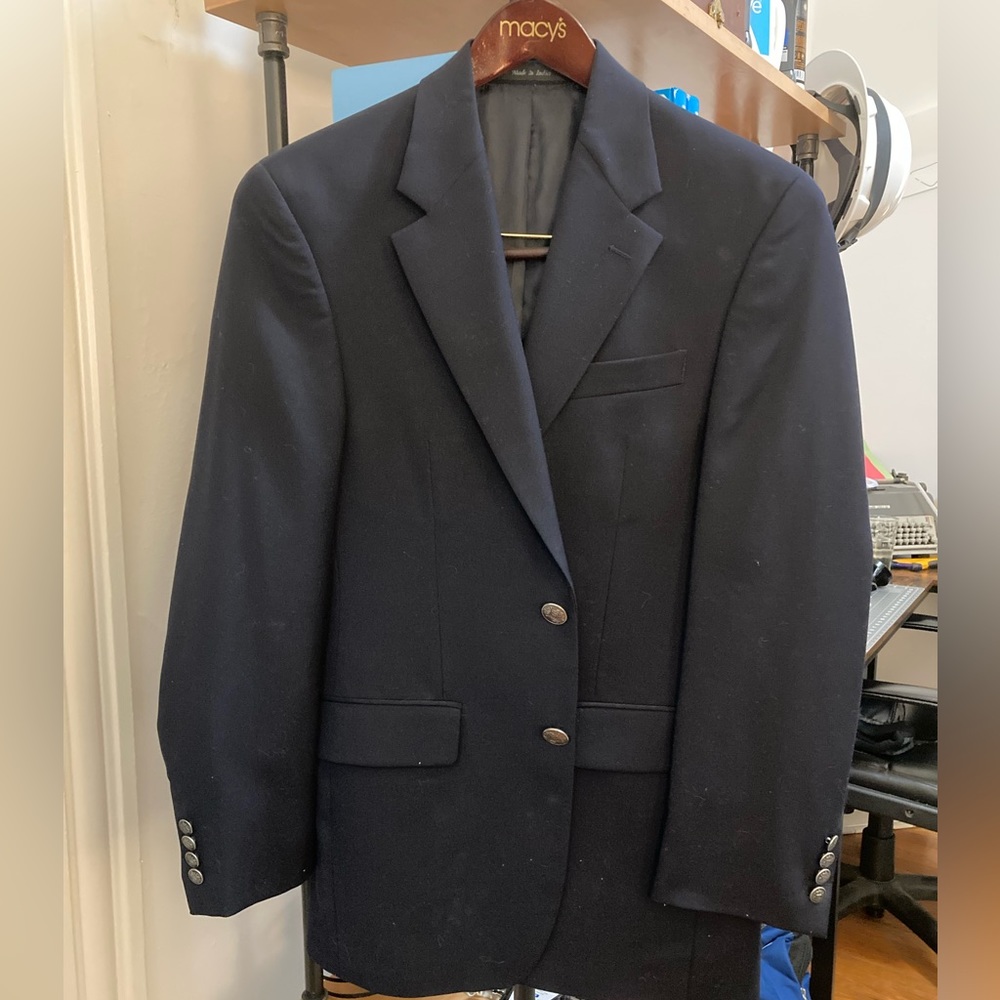 Michael Kors Navy Blazer 36R